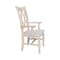 International Concepts Double X-Back Chair with Arms, Unfinished CI-20A - alternate 10